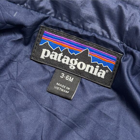 Patagonia Nano Puff Baby 3-6 Months Primaloft Insulated Jacket Quilted Navy - Picture 6 of 7